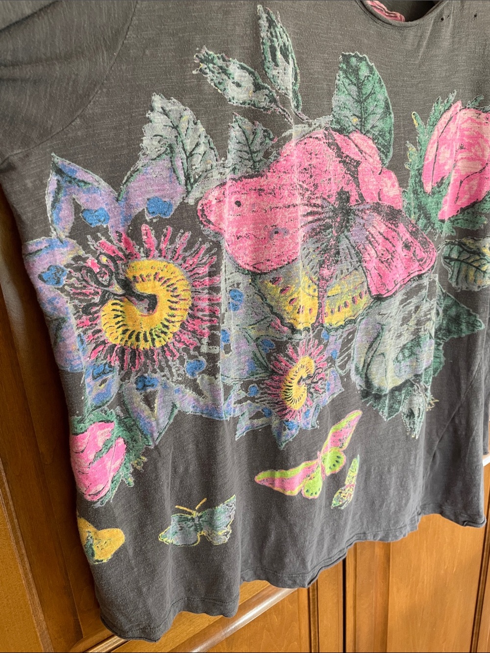 MAGNOLIA PEARL Classic Distressed Tee - Long Sleeve - Picture 6 of 12